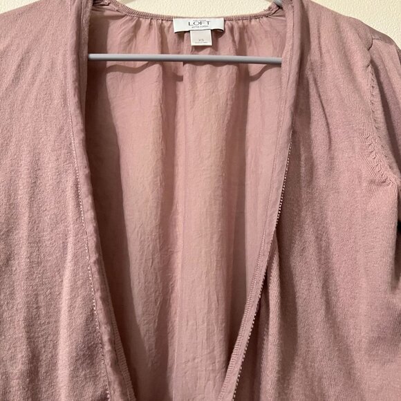 Loft long sleeves cardigan, dust pink, size XS(SALE) - Picture 4 of 13